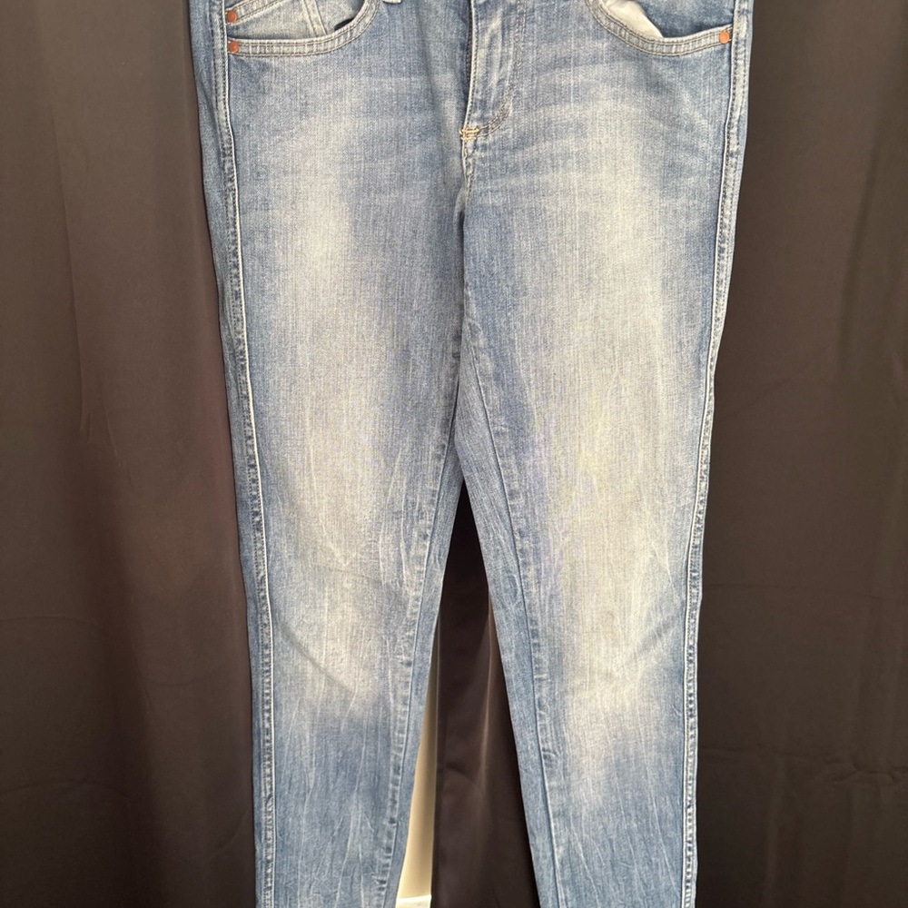 Zara Light Blue Straight Leg Jeans